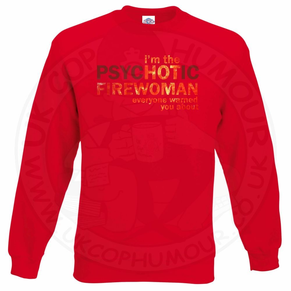Hot Firewoman Sweatshirt - Image 5