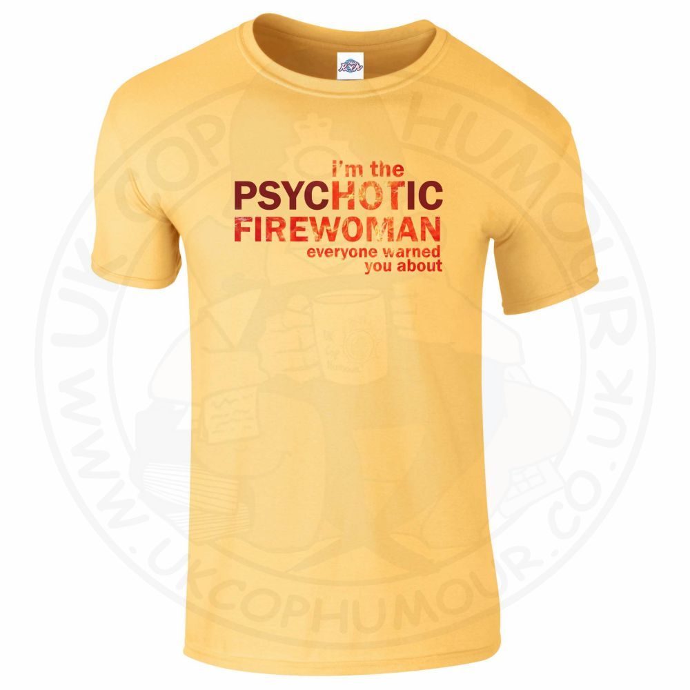 Mens Hot Firewoman T-Shirt - Image 14