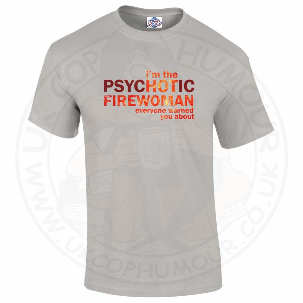 Mens Hot Firewoman T-Shirt - Image 11