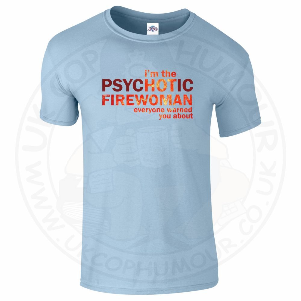 Mens Hot Firewoman T-Shirt - Image 9