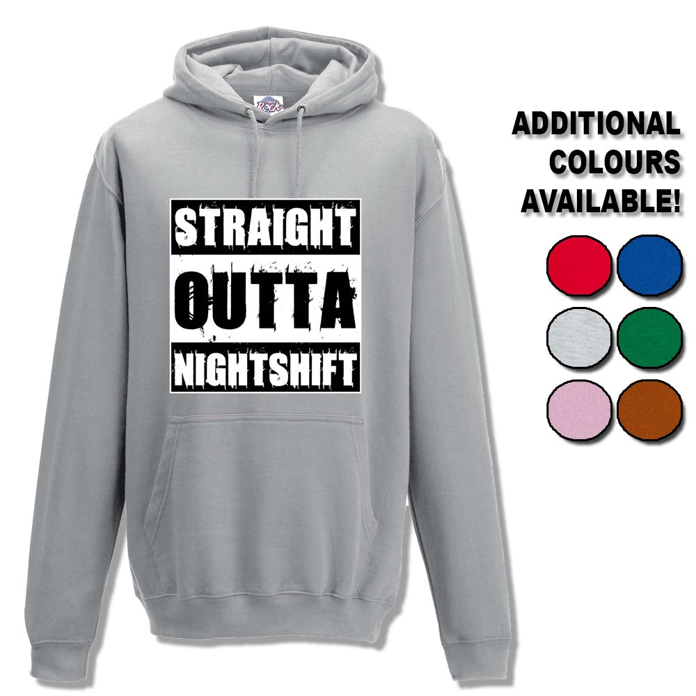 Unisex Straight Outta Nightshift Hoodie