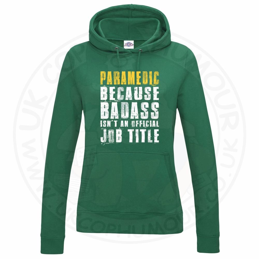 Womens Badass Paramedic Hoodie - Image 3