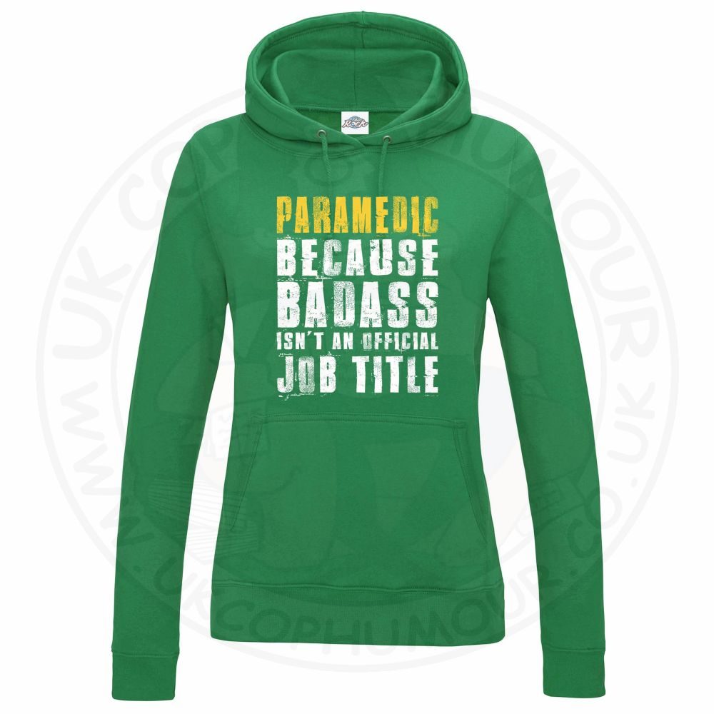 Womens Badass Paramedic Hoodie - Image 4