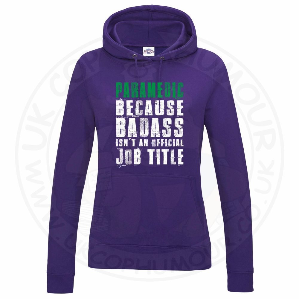 Womens Badass Paramedic Hoodie - Image 10