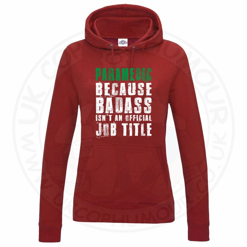Womens Badass Paramedic Hoodie - Image 11