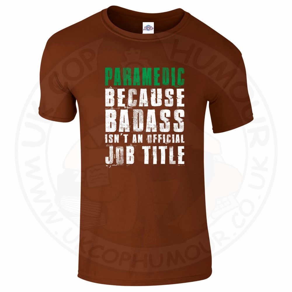 Mens Badass Paramedic T-Shirt - Image 4