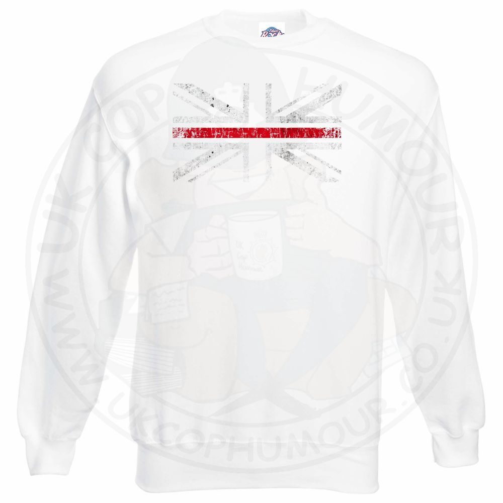 Distressed Thin Red Line Flag Sweatshirt - Image 2