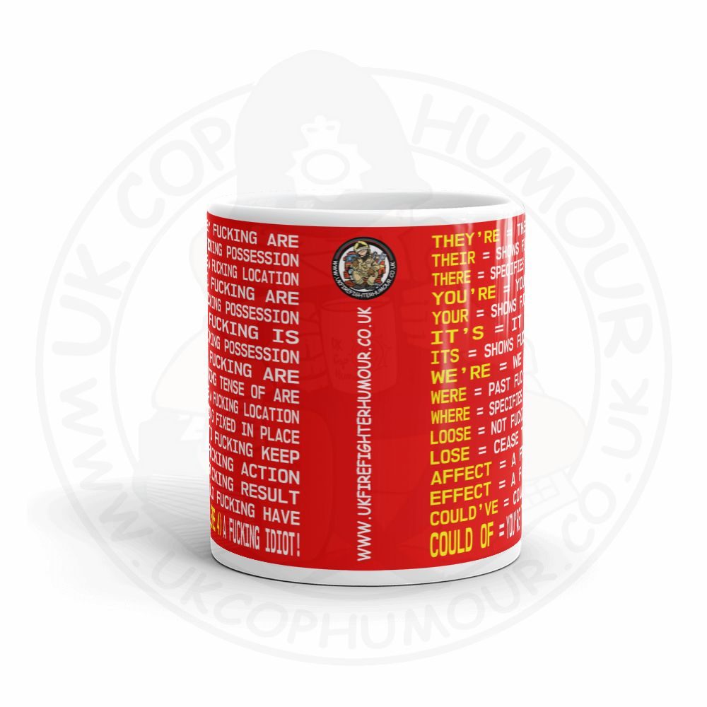 Firefighter Grammar Mug - Image 2