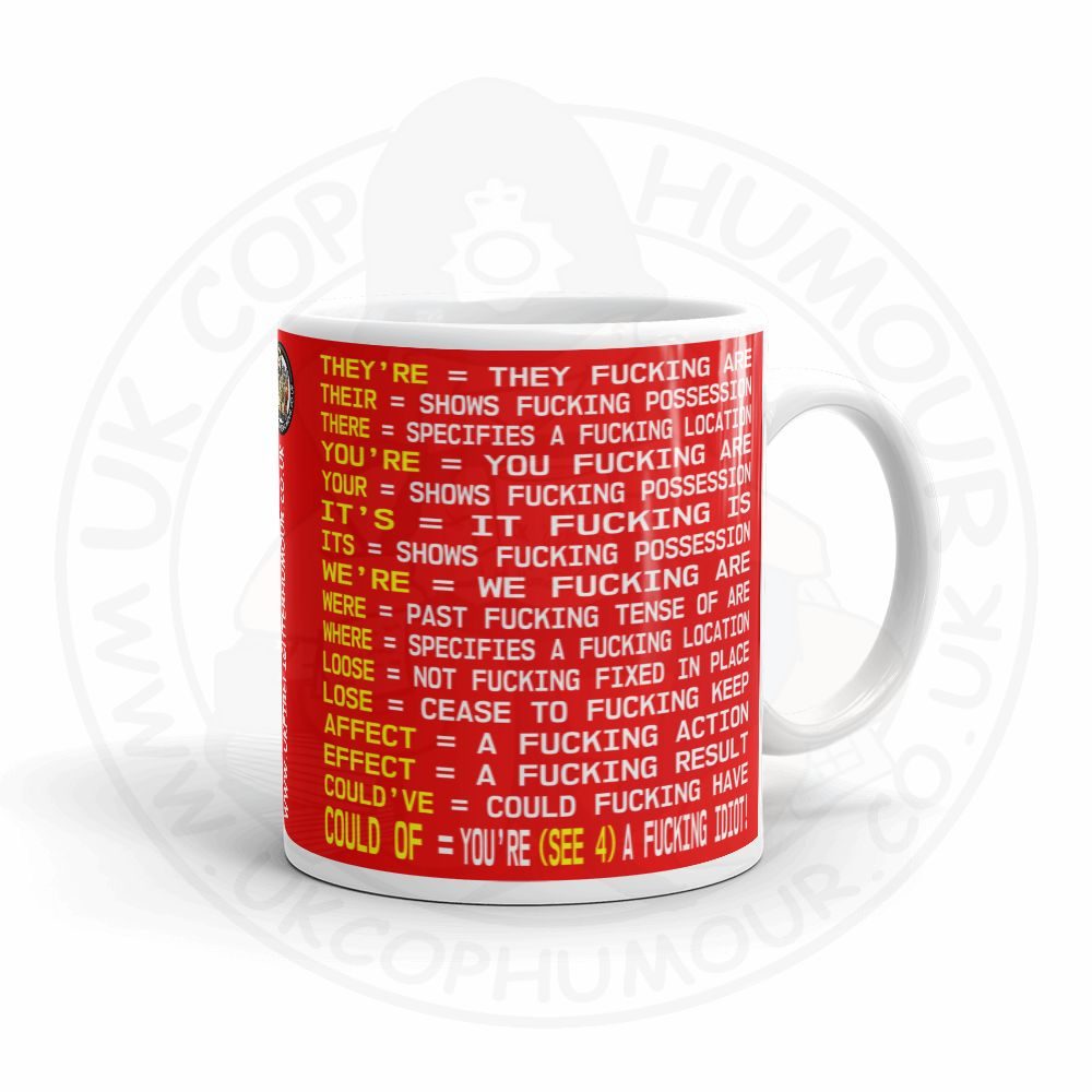 Firefighter Grammar Mug - Image 3