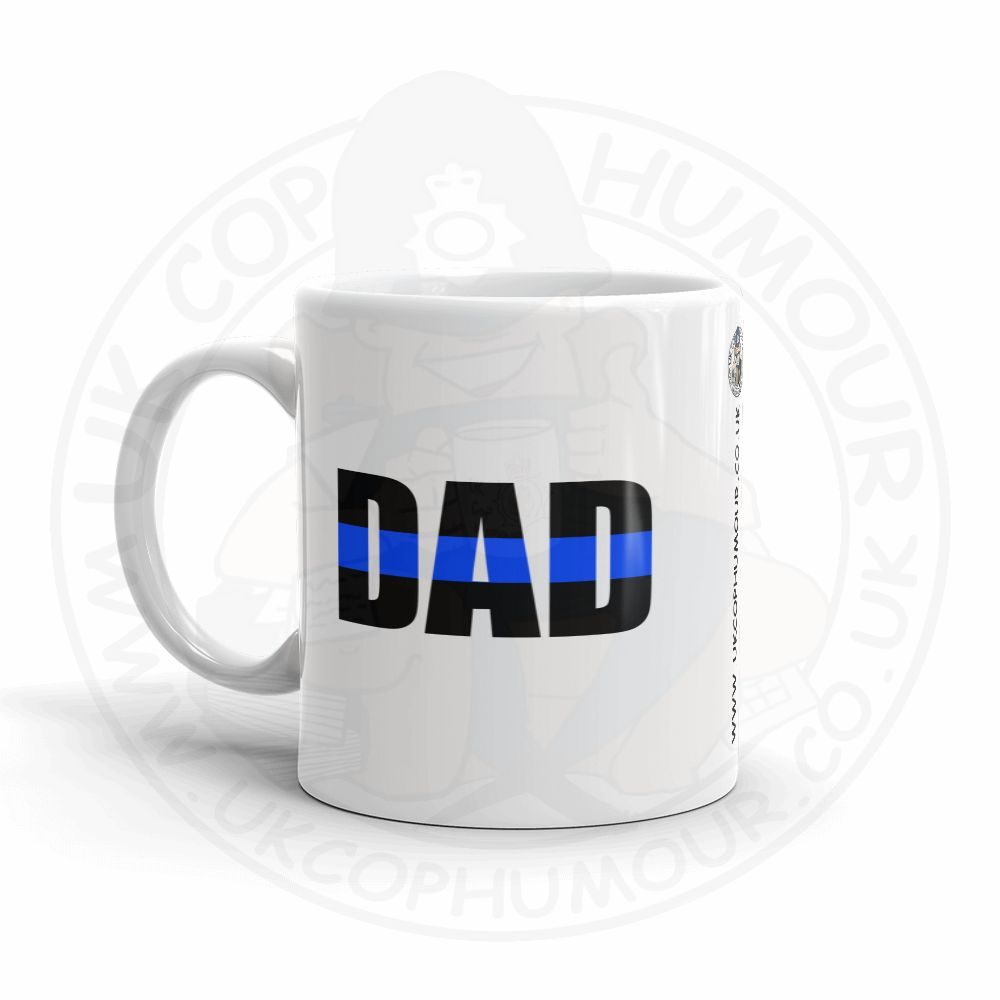 Blue Line Strike Through Mug - Image 4