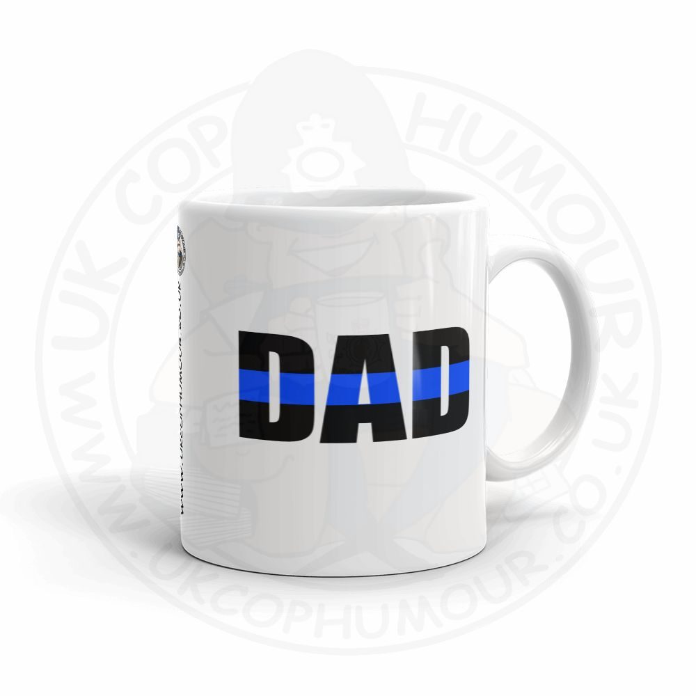 Blue Line Strike Through Mug - Image 6