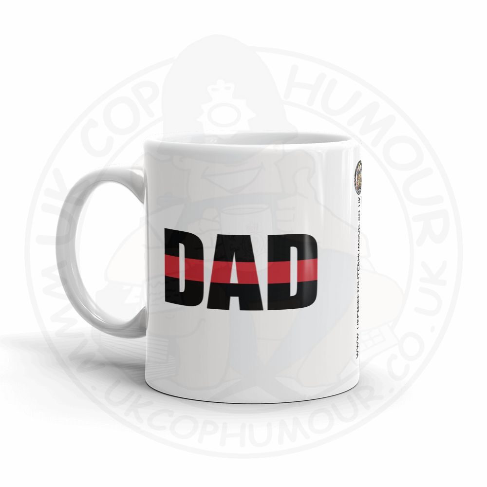 Red Line Strike Through Mug