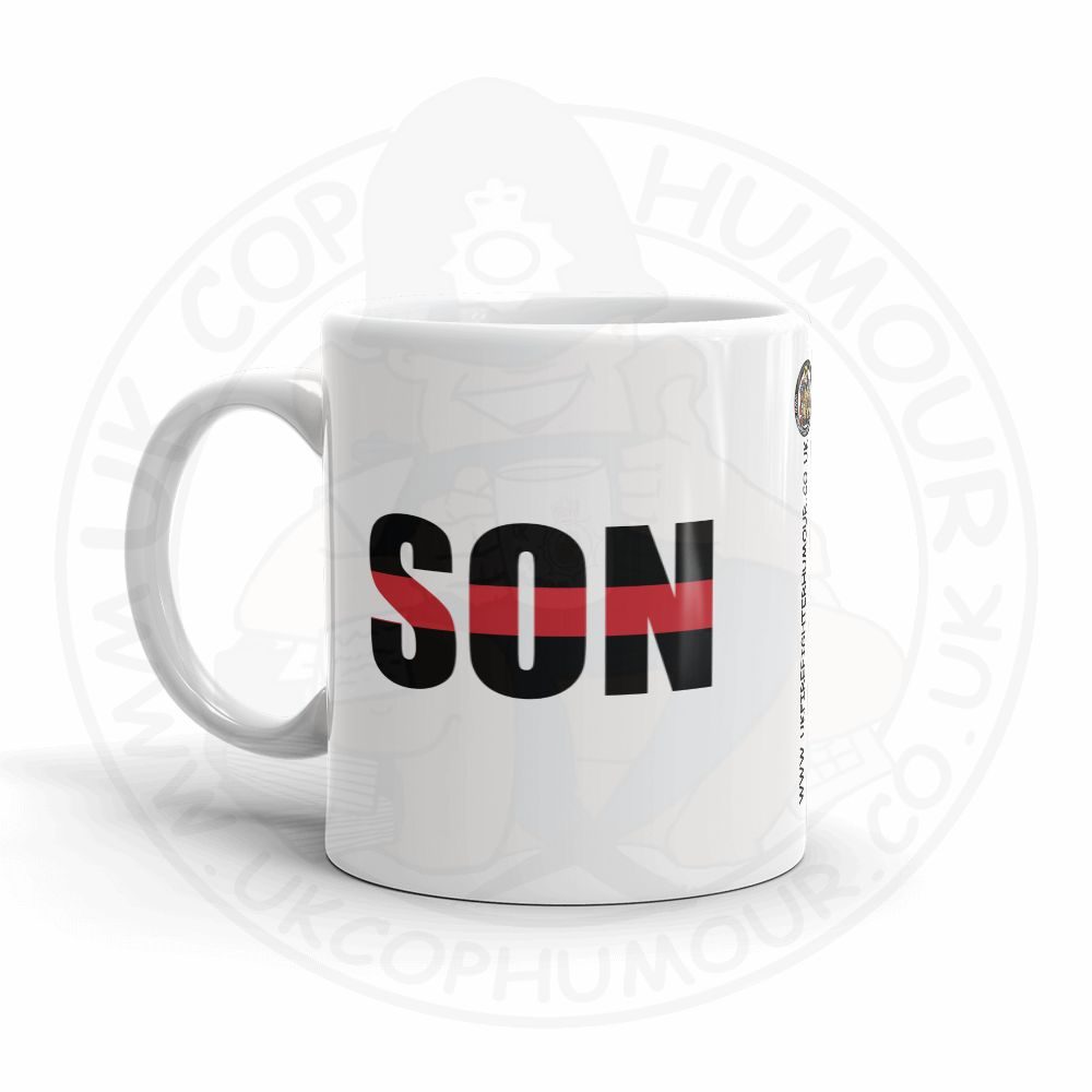 Red Line Strike Through Mug - Image 8