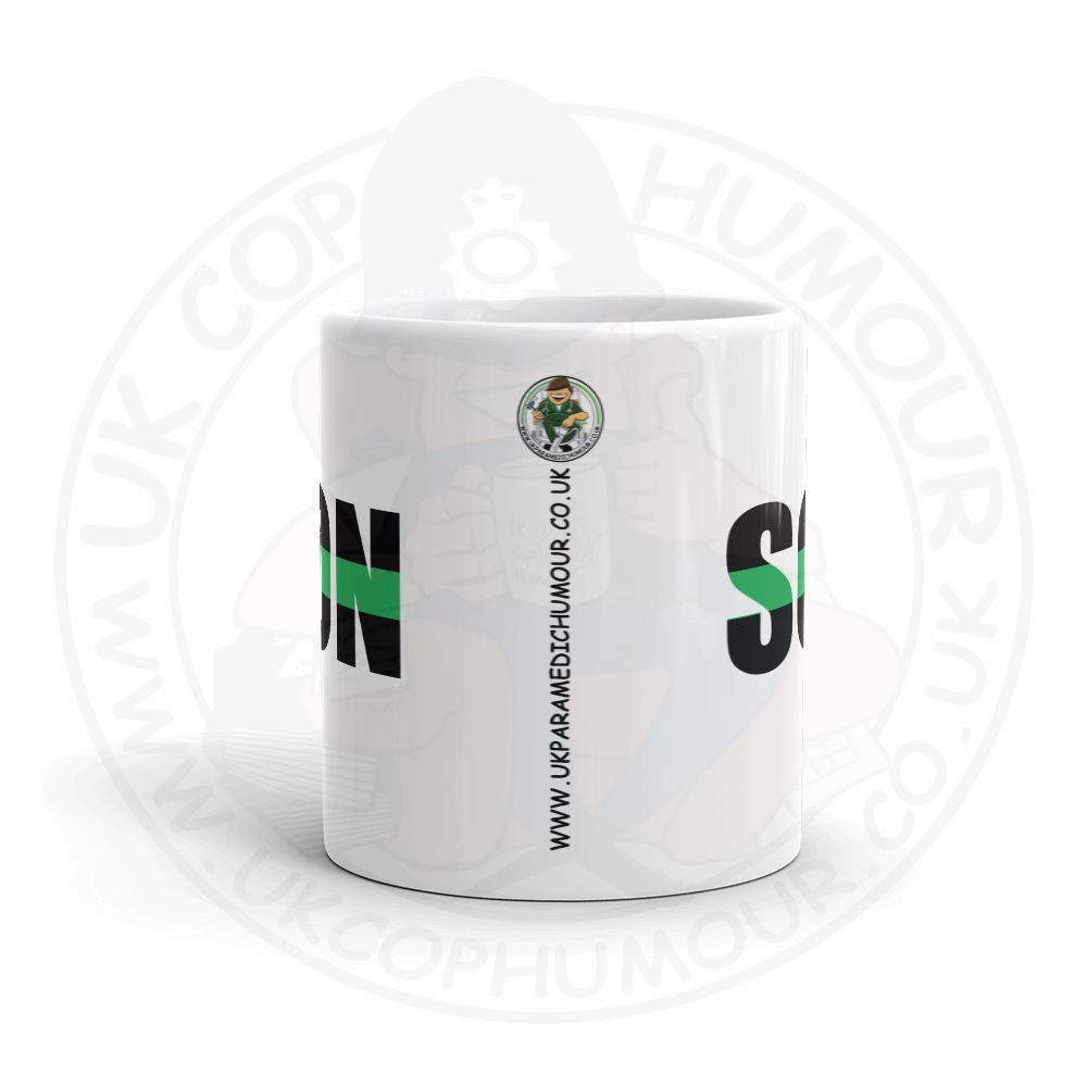 Green Line Strike Through Mug - Image 9