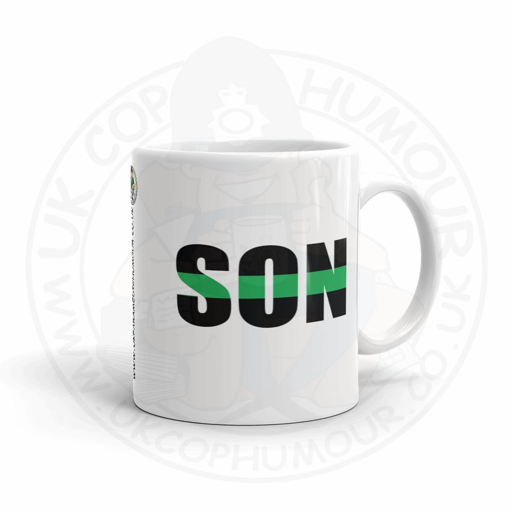 Green Line Strike Through Mug - Image 10