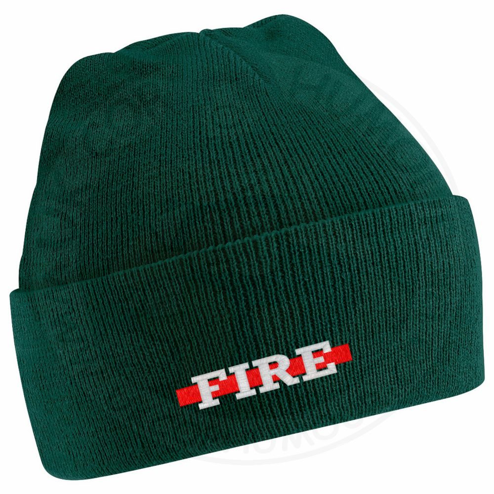 "Fire" Thin Red Line Beanie - Image 2