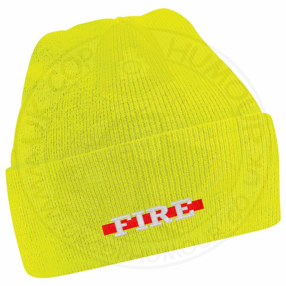 "Fire" Thin Red Line Beanie - Image 7
