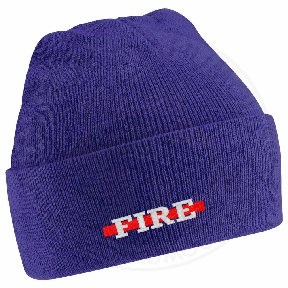 "Fire" Thin Red Line Beanie - Image 13