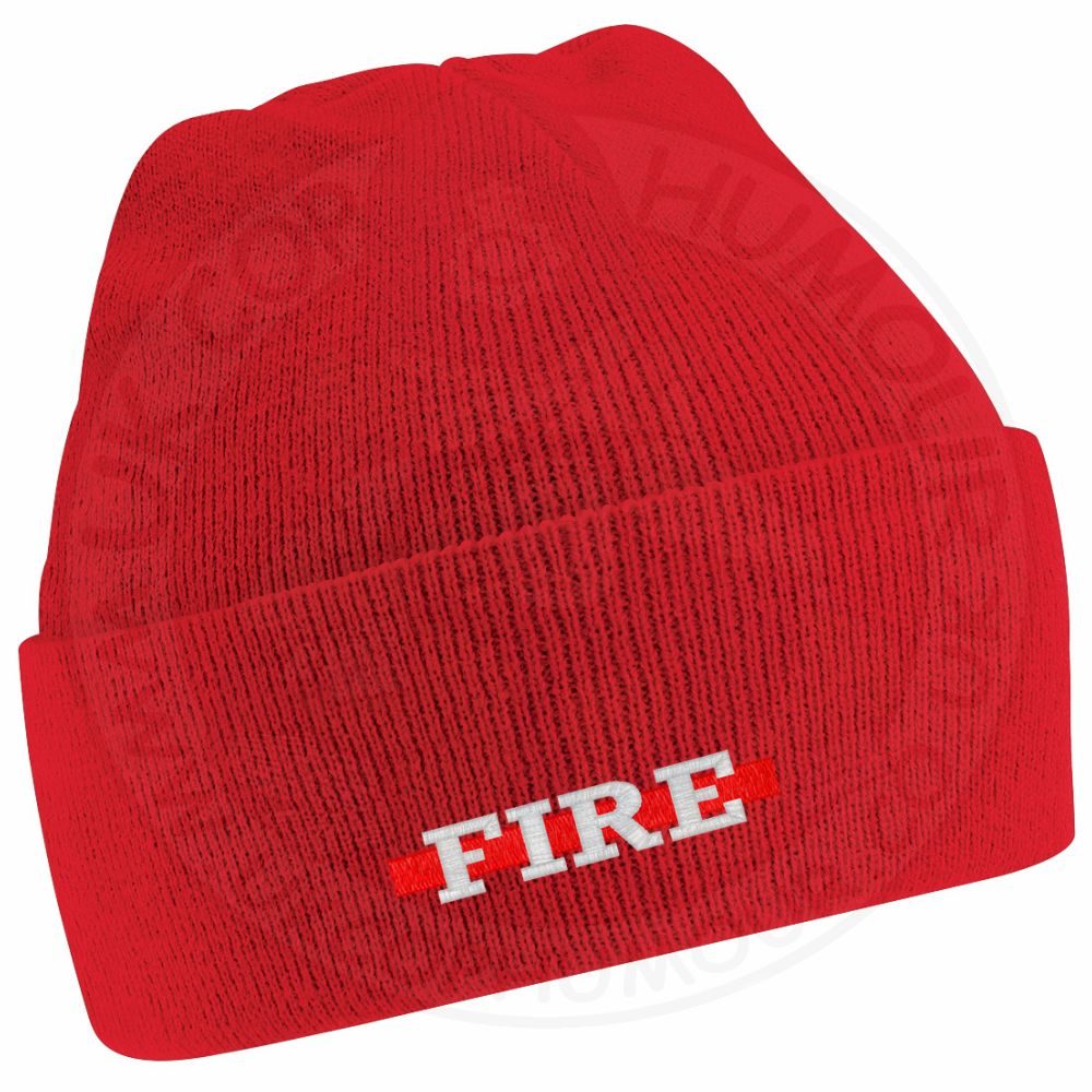 "Fire" Thin Red Line Beanie - Image 14