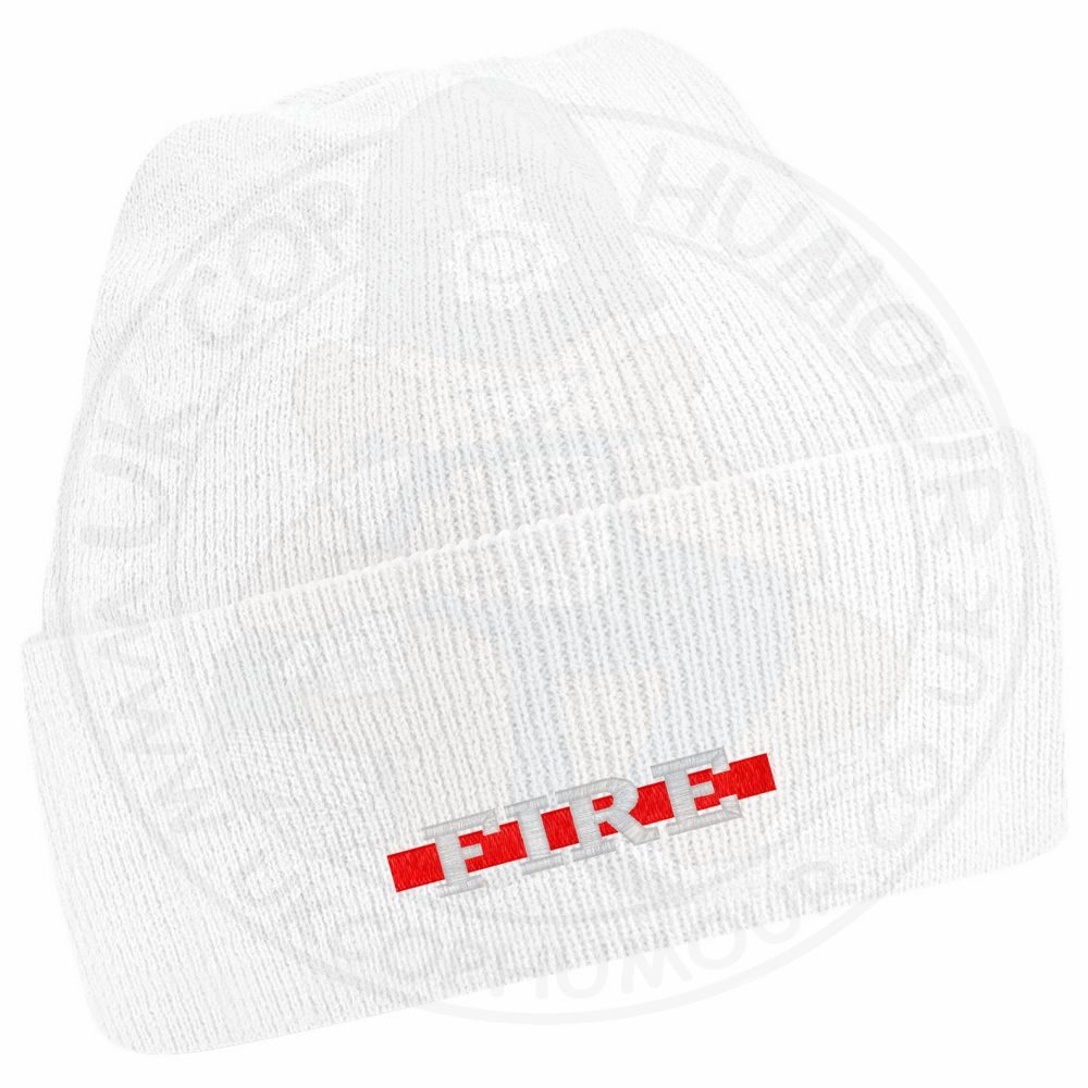 "Fire" Thin Red Line Beanie - Image 16