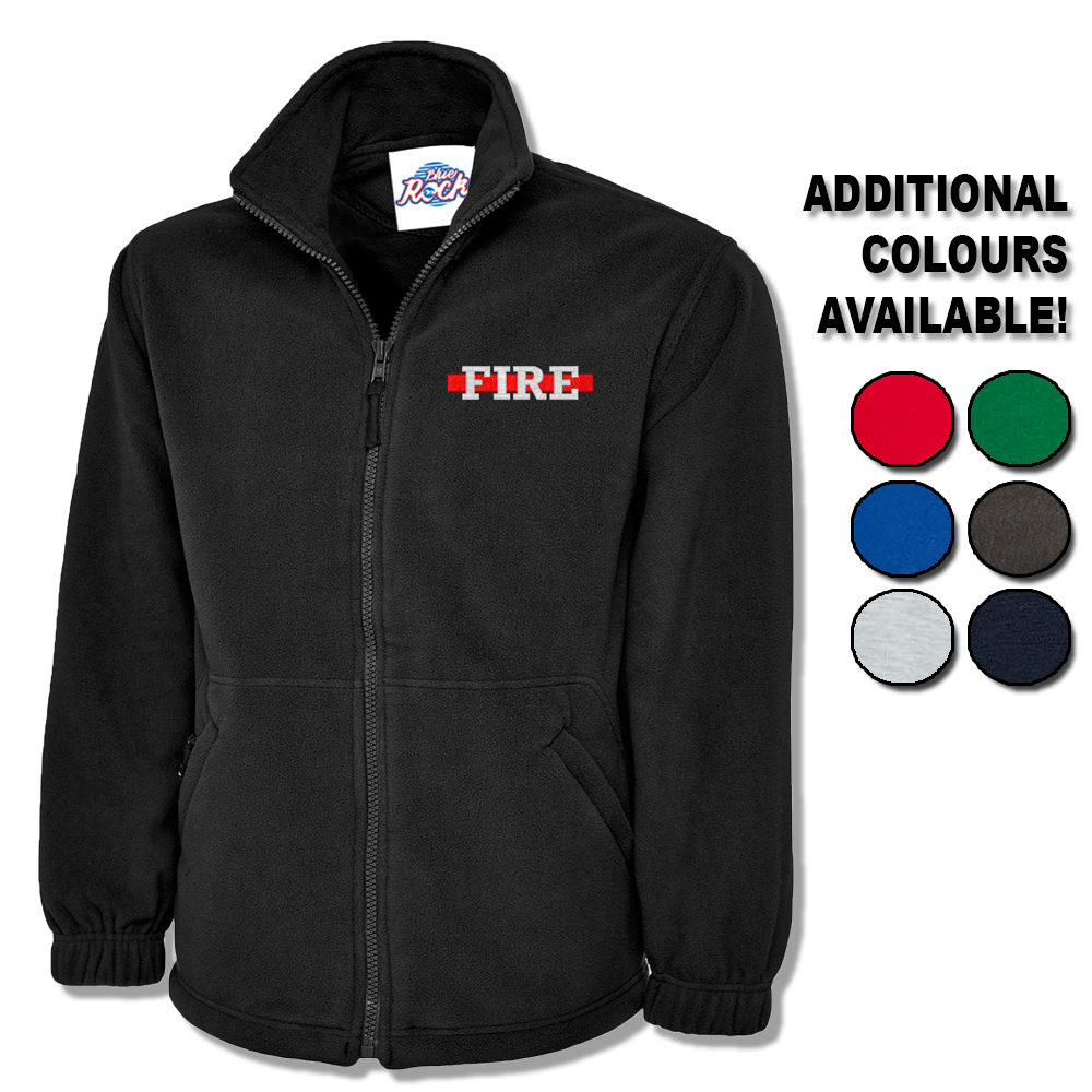 Fire Thin Red Line Fleece UK Cop Humour