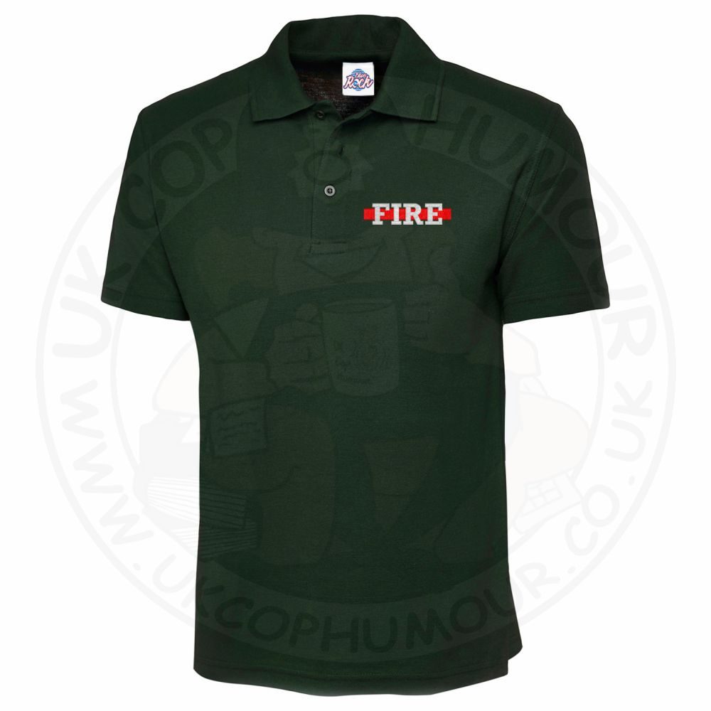Fire Thin Red Line Polo Shirt Embroidered - Image 12