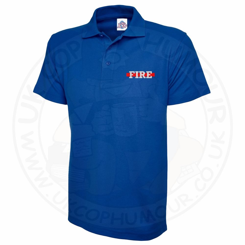 Fire Thin Red Line Polo Shirt Embroidered - Image 4