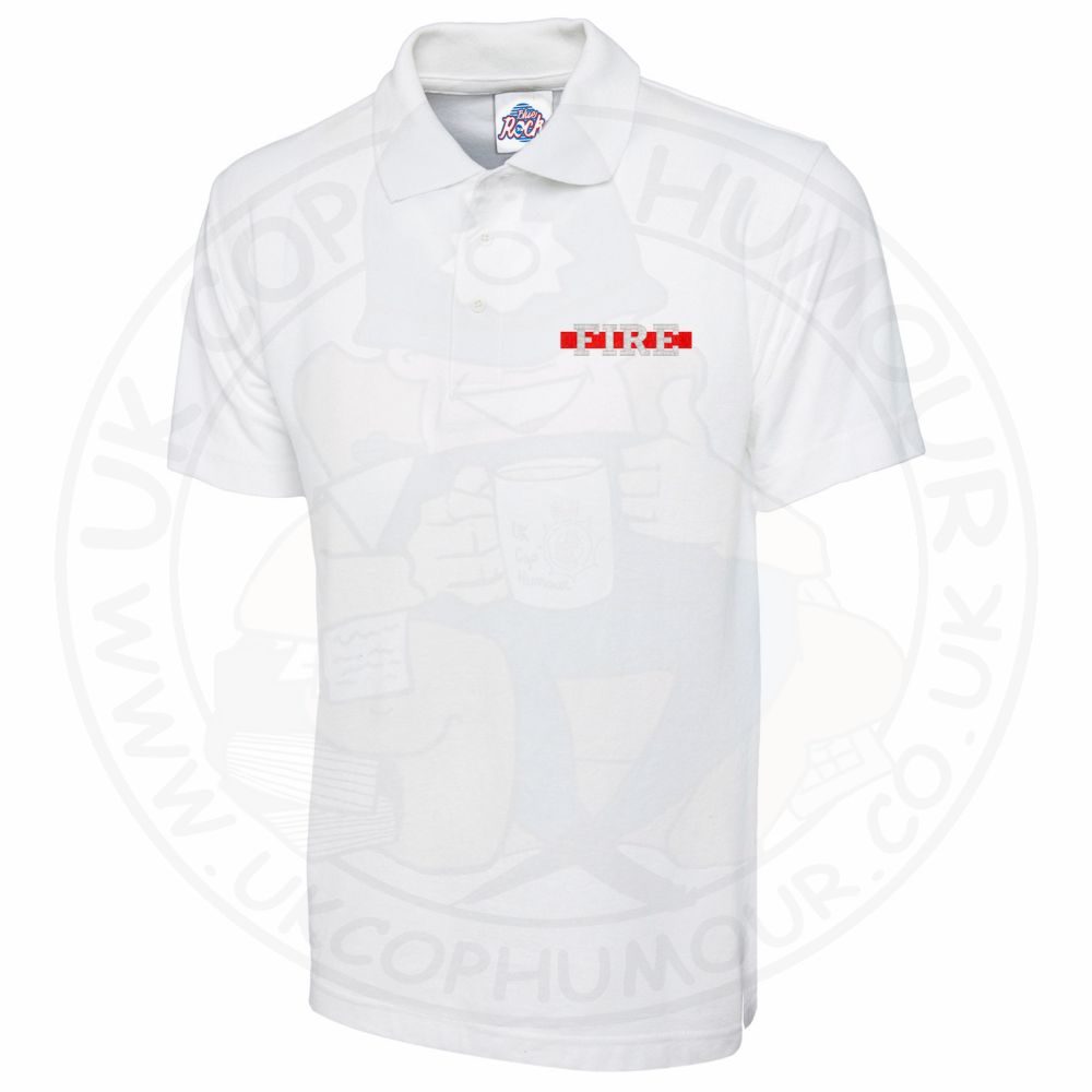 Fire Thin Red Line Polo Shirt Embroidered - Image 2