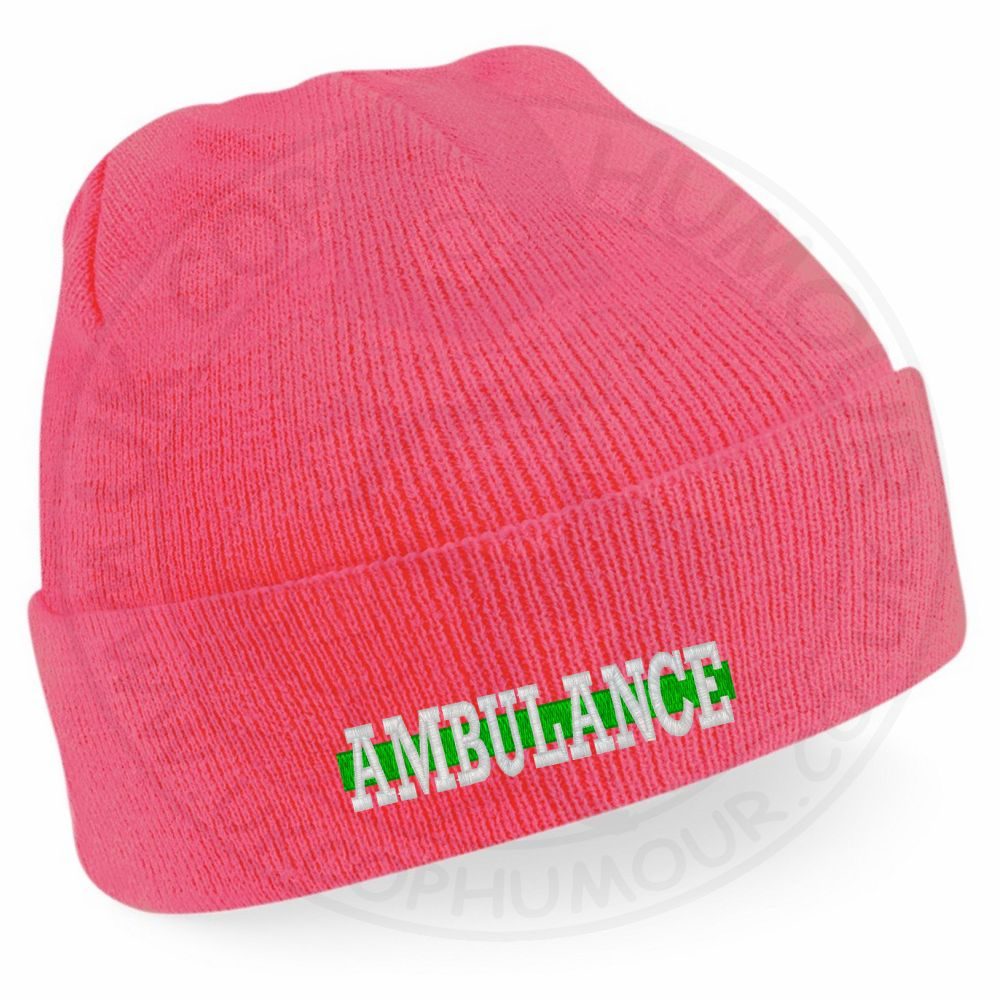 "Ambulance" Thin Green Line Beanie - Image 6