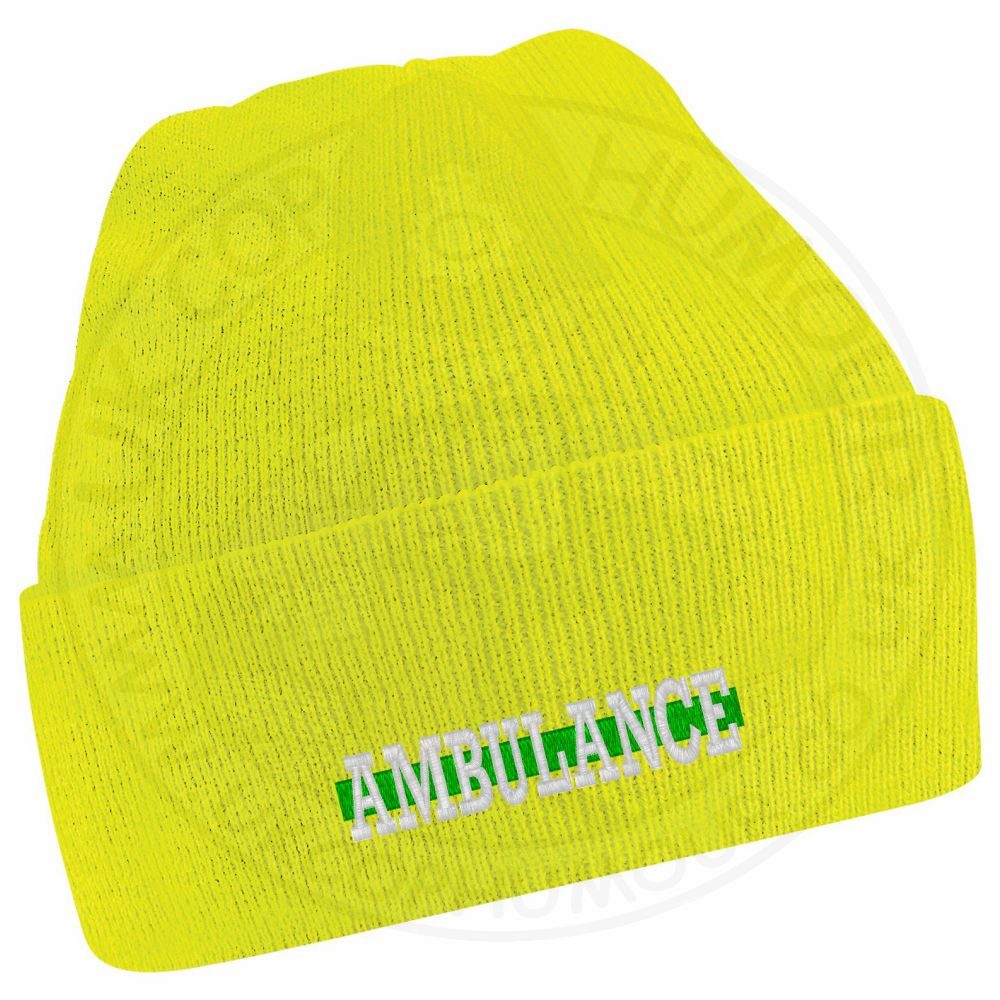 "Ambulance" Thin Green Line Beanie - Image 7