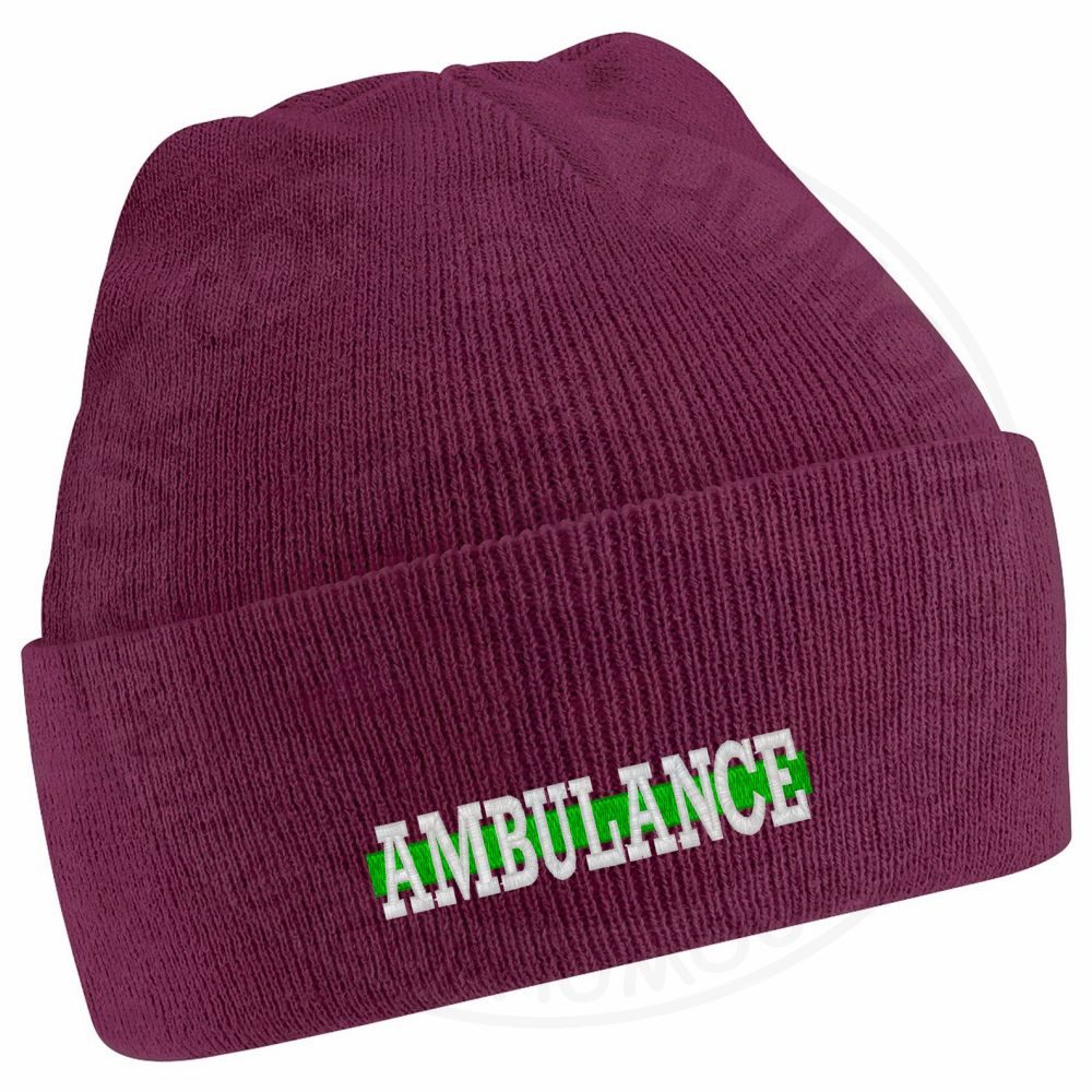 "Ambulance" Thin Green Line Beanie - Image 9
