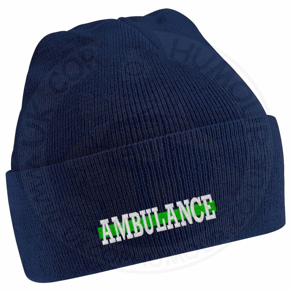 "Ambulance" Thin Green Line Beanie - Image 10