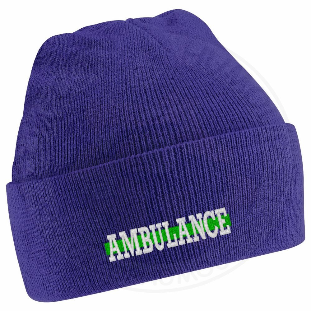 "Ambulance" Thin Green Line Beanie - Image 14