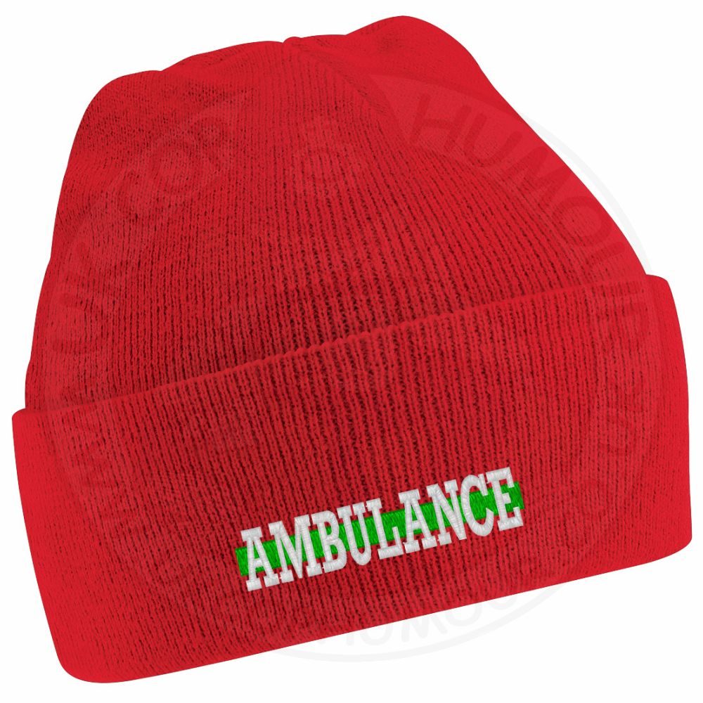 "Ambulance" Thin Green Line Beanie - Image 15