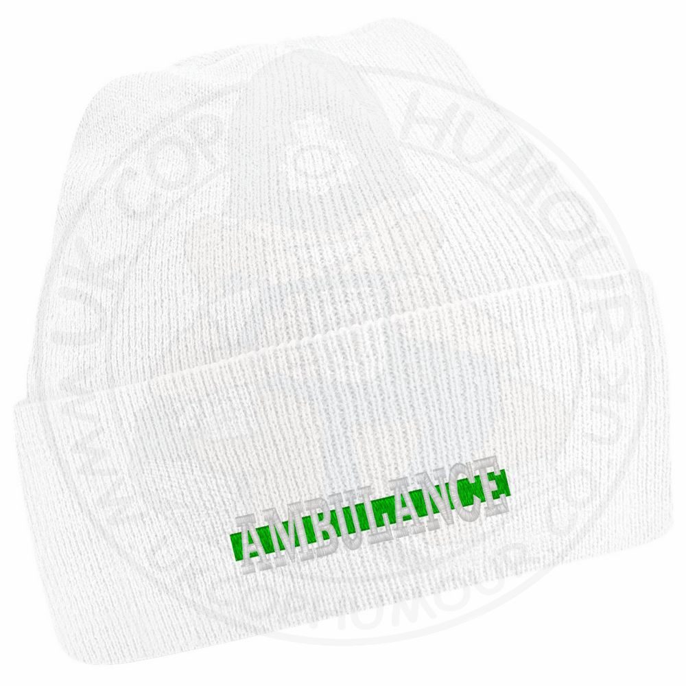 "Ambulance" Thin Green Line Beanie - Image 17