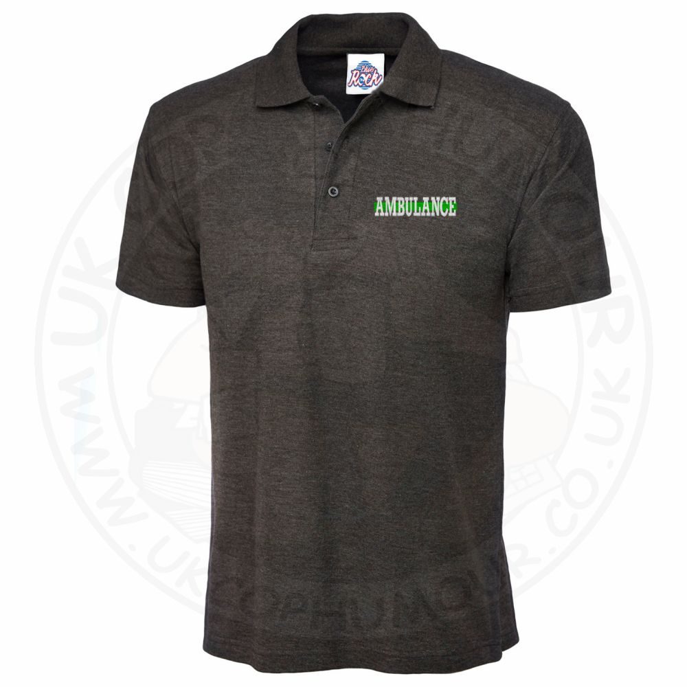 Ambulance Green Line Polo Shirt Embroidered - Image 11