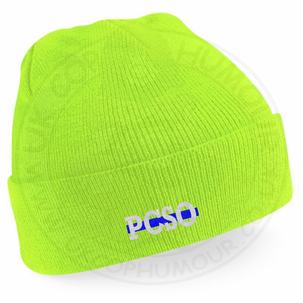 "PCSO" Thin Blue Line Beanie - Image 4