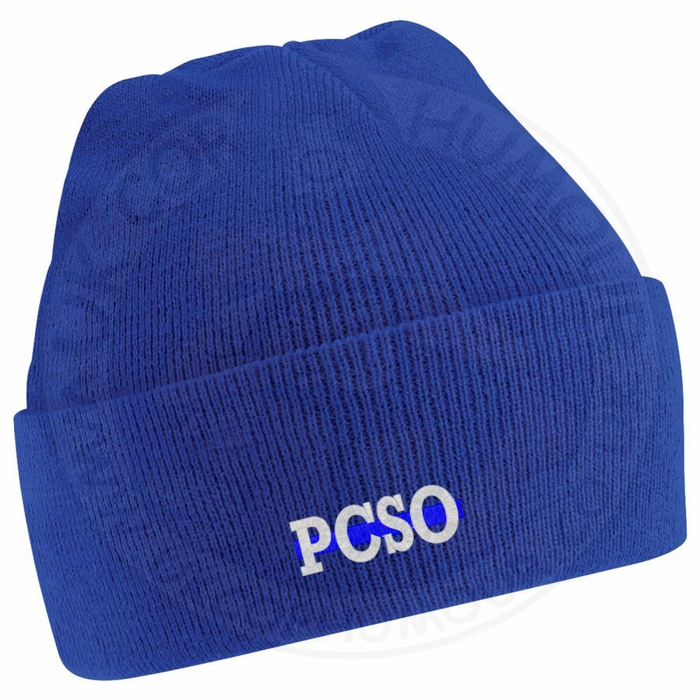 "PCSO" Thin Blue Line Beanie - Image 16