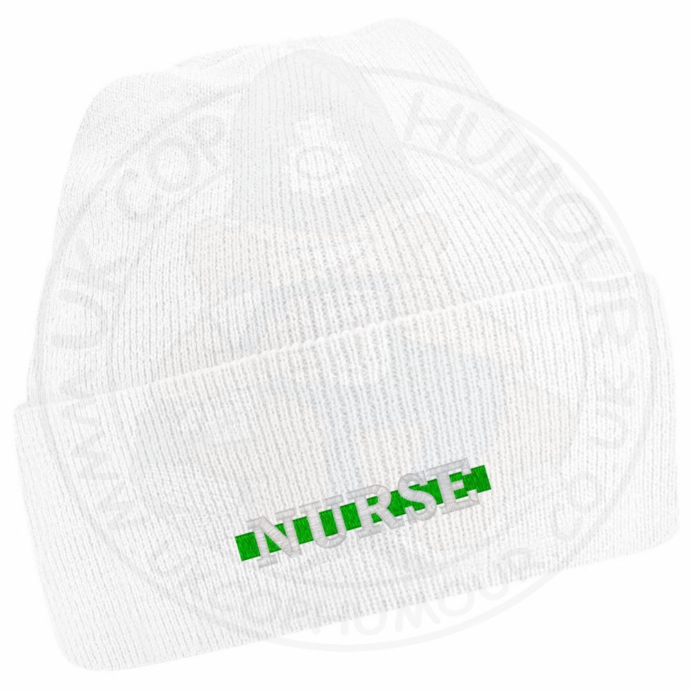 "Nurse" Thin Green Line Beanie - Image 17