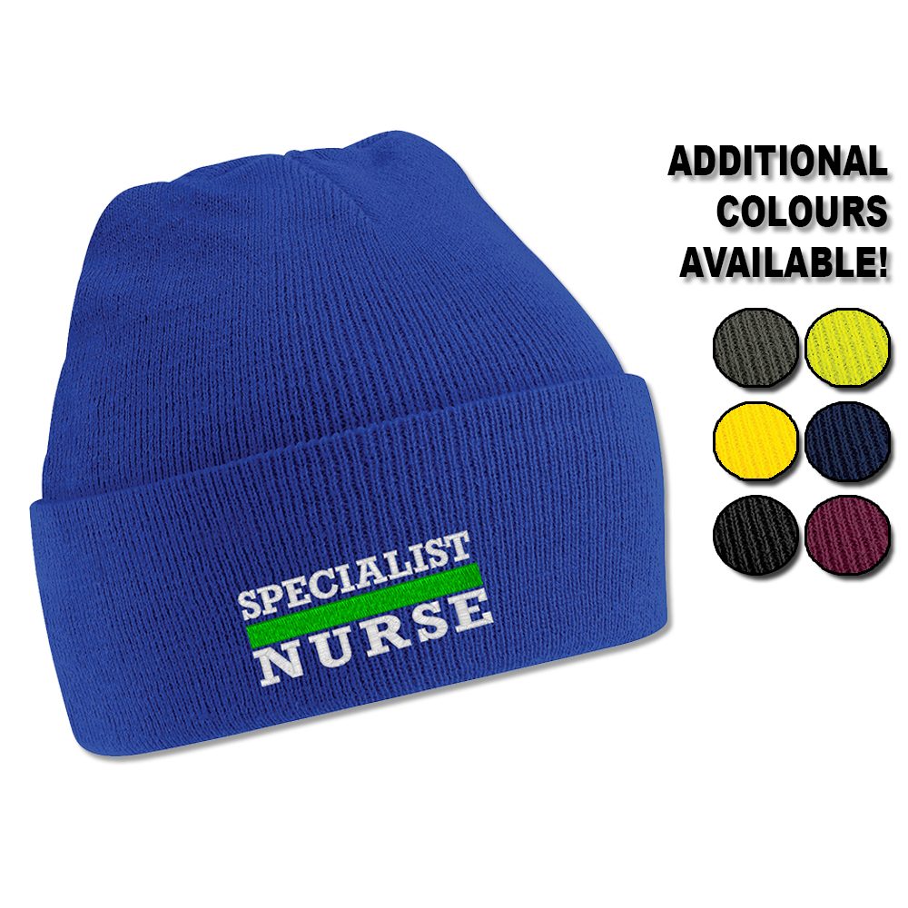 "Specialist Nurse" Thin Green Line Beanie
