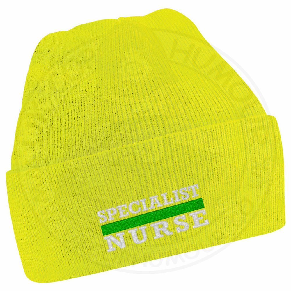 "Specialist Nurse" Thin Green Line Beanie - Image 9
