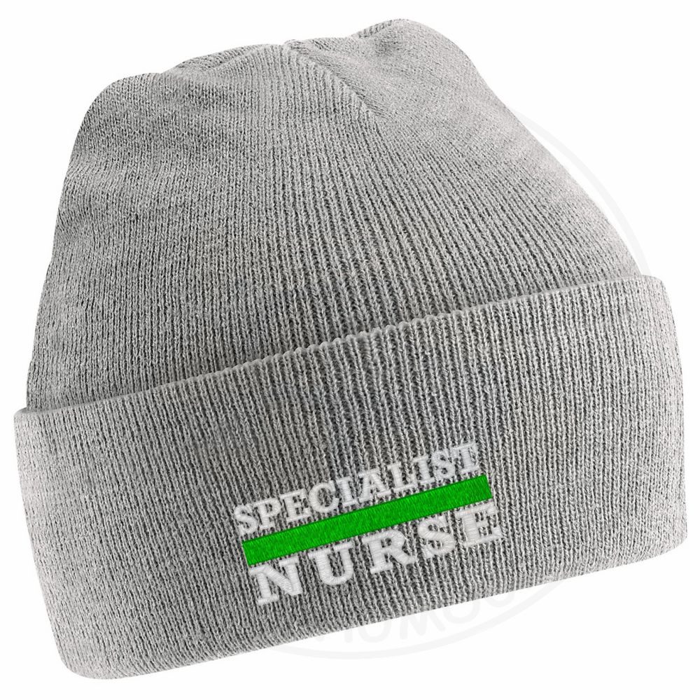 "Specialist Nurse" Thin Green Line Beanie - Image 10