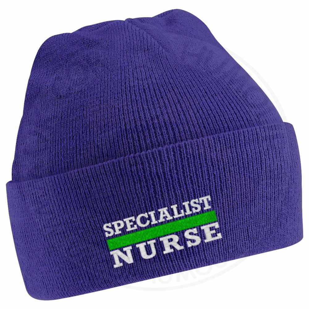 "Specialist Nurse" Thin Green Line Beanie - Image 16