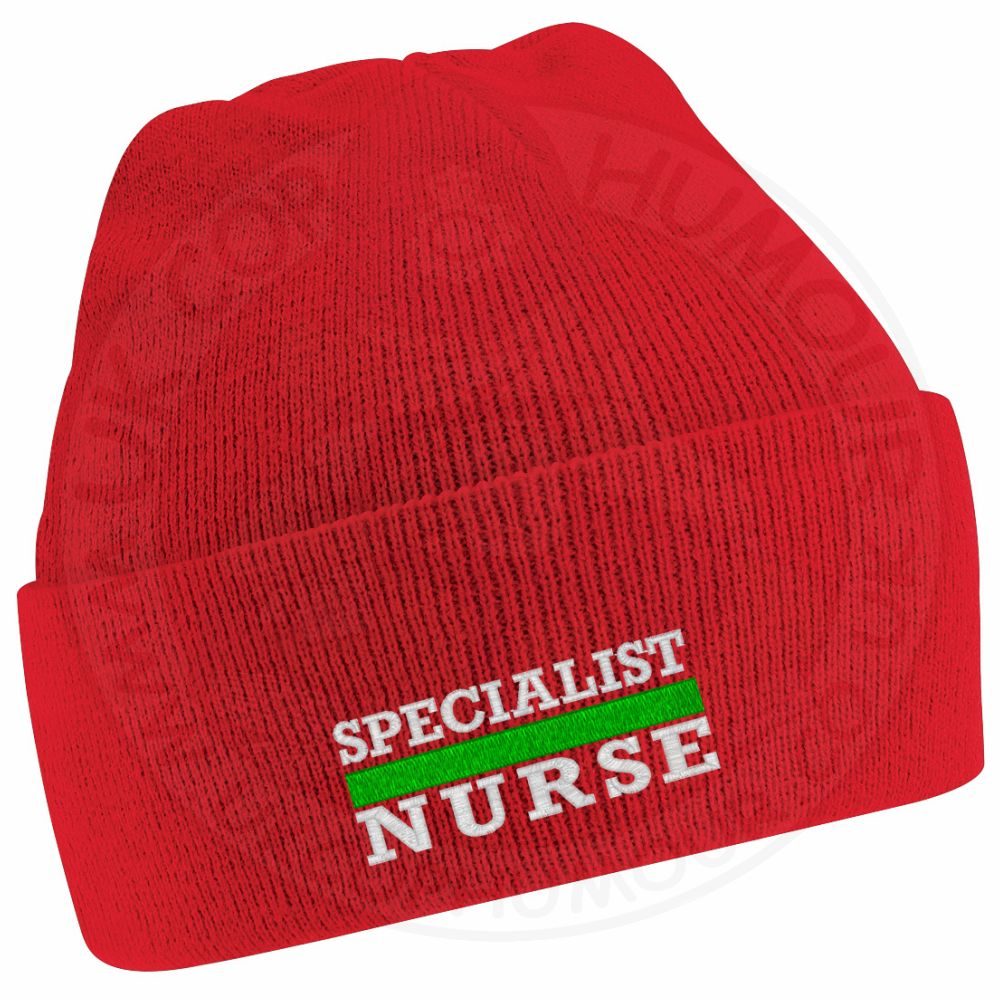 "Specialist Nurse" Thin Green Line Beanie - Image 5