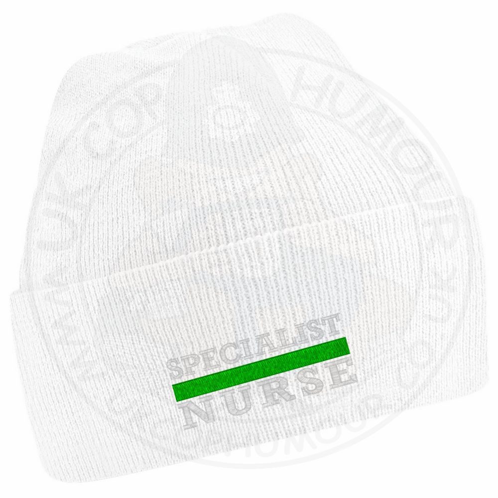 "Specialist Nurse" Thin Green Line Beanie - Image 17