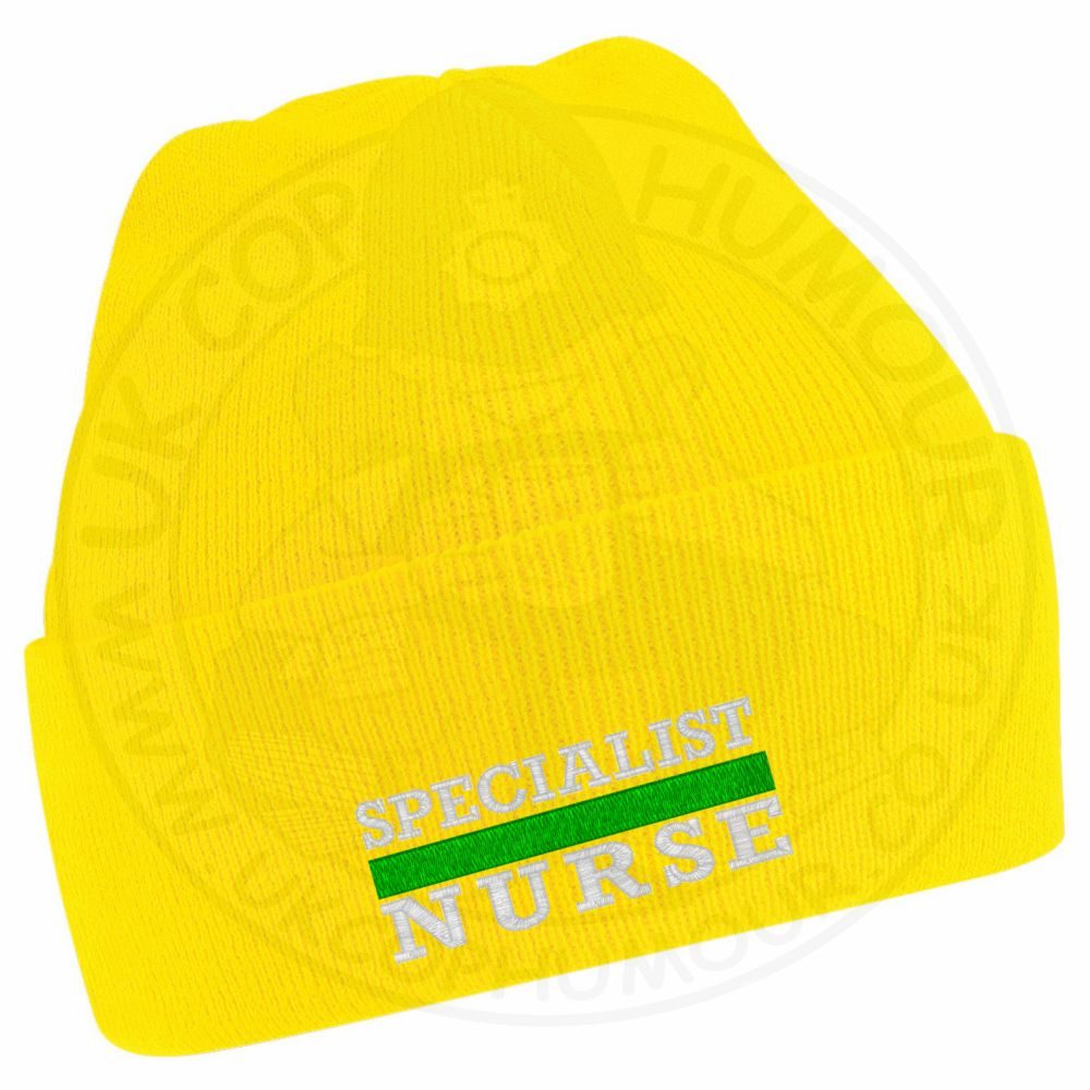 "Specialist Nurse" Thin Green Line Beanie - Image 18