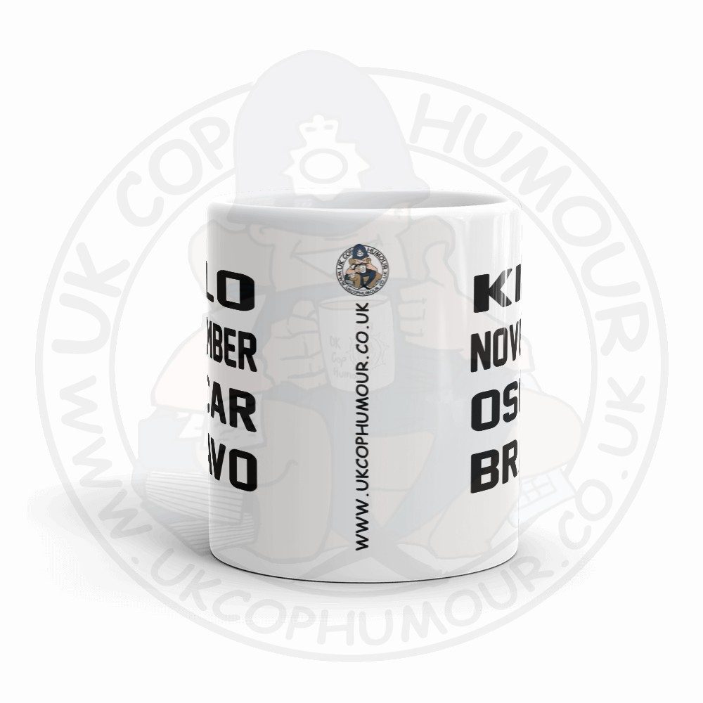 Kilo November Oscar Bravo Mug - Image 2