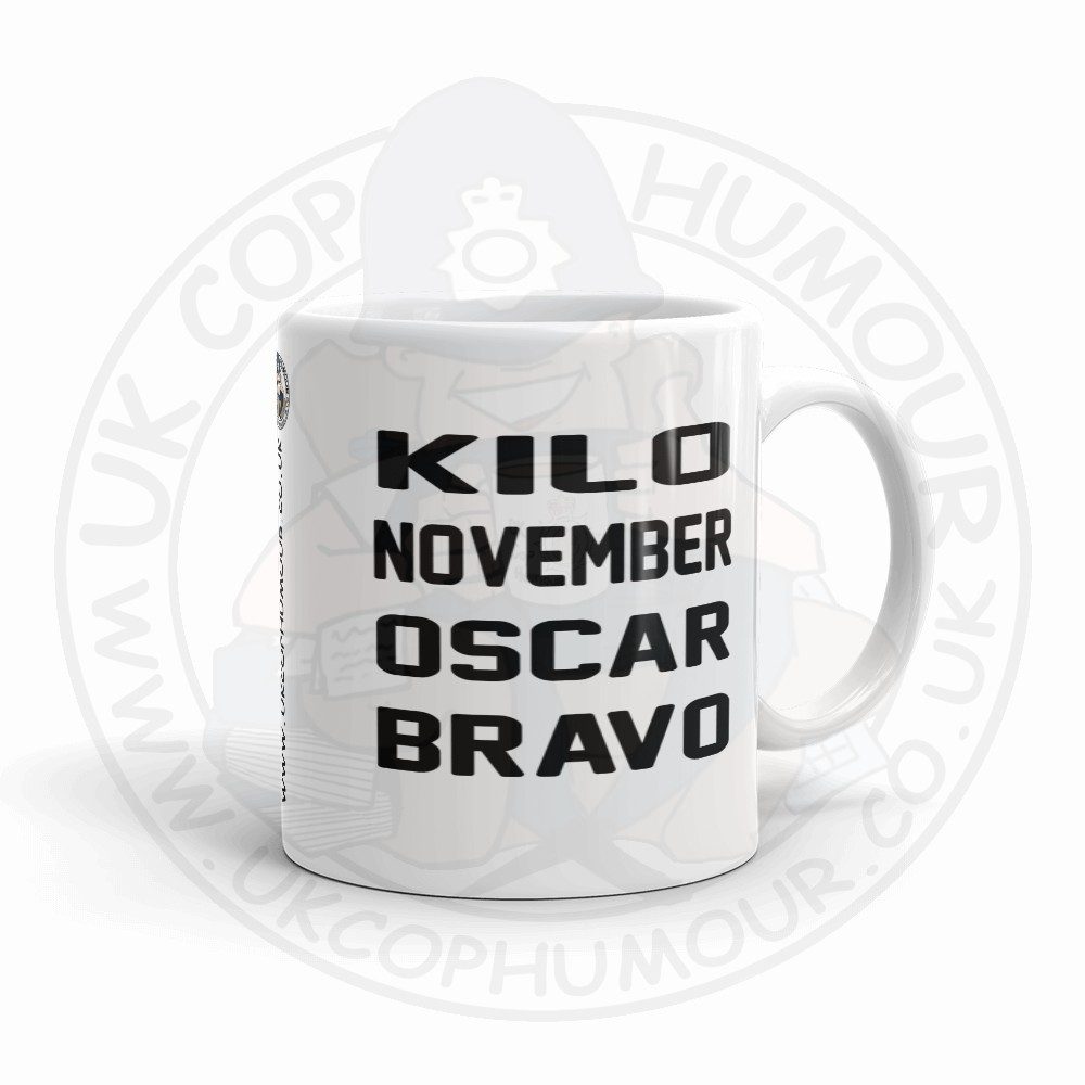 Kilo November Oscar Bravo Mug - Image 3