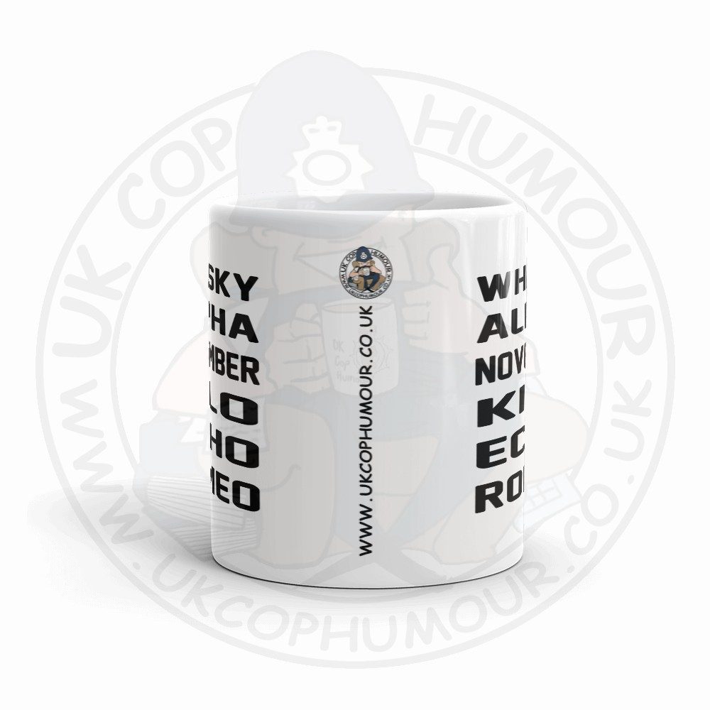 Whisky Alpha November Kilo Echo Romeo Mug - Image 2