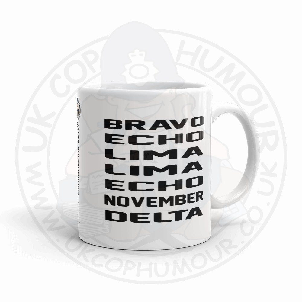 Bravo Echo Lima Lima Echo November Delta Mug - Image 3